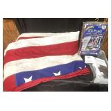 NEW US Flag, used US Flag & NEW Flag Holder