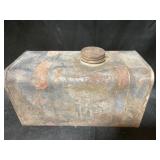 Antique tractor gas can (we think) 10" x 5" x 5"