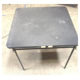 Black folding table (34" x 34")