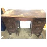 Antique wood desk-good project piece!  40x16x30