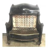 Antique art deco gas heater- 20"x24"-not tested