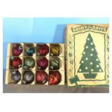 Antique Shiny Brite Christmas Ornaments w/ cox