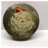 RARE vintage Mrs Stevens cookie tin Santa