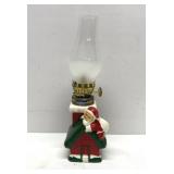 Vintage Christmas Santa Claus Oil Lamp