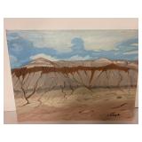 Vintage 12x16 canvas painting