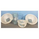 Mid Century Modern Fire King Atomic Blue Heaven