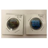 1984 vintage pins Culture Club & Billy Idol