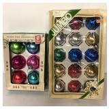 Vintage glass Christmas ornaments