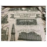 Collinsville themed throw blanket, 68x47