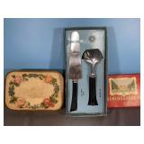 Vintage Chocolates Box, Zigarillos tin & serving
