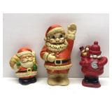 Vintage Christmas Sanitoy Santa Claus Soft Rubber