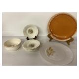 Mid Century Modern Fire King Wheat, antique bowls