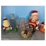 Retro bottle brush wreath, Santas, Tumblers & more