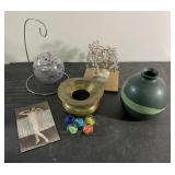 Retro shooter marbles, art glass, pottery, mini
