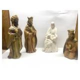 Vintage Nativity Scene pieces-tallest is 13" tall