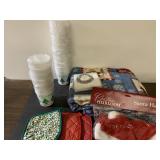 NEW Christmas cups & Santa Hat-also pot holders &