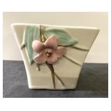 Retro McCoy Pink Dogwood Blossom planter