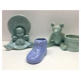 Retro baby themed planters