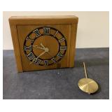 Wood handmade wall clock-not tested