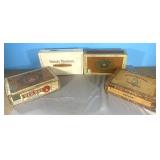 4 Vintage Cigar Boxes