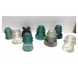 Antique glass & crockware insulators