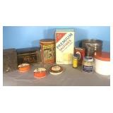 Vintage Cans, Jars, and More