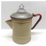 Antique glass top perculator with inside piece