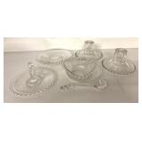 Mid Century Mod hobnail candlewick pieces