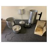 Retro Wear Ever coffee pot & accessories