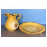 Cute pitcher & bowl set-pitcher is 6" tall