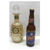 Vintage Old Forester Bond Bottle Decanter Glass &