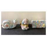 Vintage ceramic baby planters