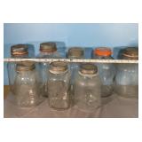 8 Vintage Jars