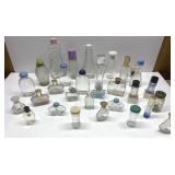 Large lot of vintage perfume bottles (empty)