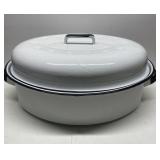 Vintage Enamelware Oval Roaster