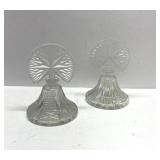 Art Deco glass empty perfume bottles