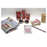 Coco-Cola Items incl sunglasses, more