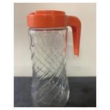 Vintage Tang pitcher with lid, missing the cap on