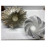 Beautiful art glass fruit bowls