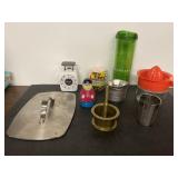 Kitchen items, hamburger press, scale, Monsanto