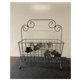 Metal magazine holder 15" wide x 18" tall