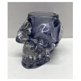 Glass Skull Head ashtray