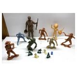 Vintage plastic figures-soldiers, Indian, Cowboy