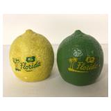 Retro Lemon and Lime Florida salt & pepper shakers