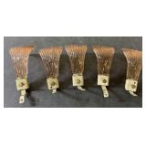 RARE art deco pink glass bracketed wall sconce