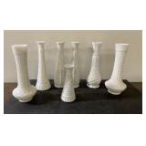 Mid century modern milk glass pieces