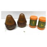 Retro Salt and Pepper Shakers