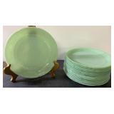 Mid Century Fire King Jadeite Alice dinner plates