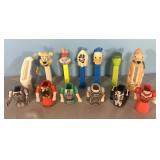 Vintage PEZ Dispensers & PEZ outfits for dispenser