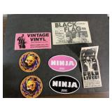 Retro band & vintage vinyl stickers